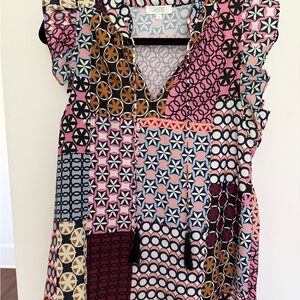 Colorful Geometric Pattern Top